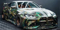 BMW M4 Gets Fattened Up for Winter With a Hand-Painted Finish