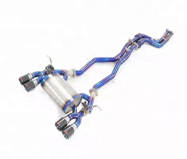 Valvetronic Titanium Cat-Back Exhaust for BMW F80 M3, F82 M4 With Forged Carbon Fiber Tips
