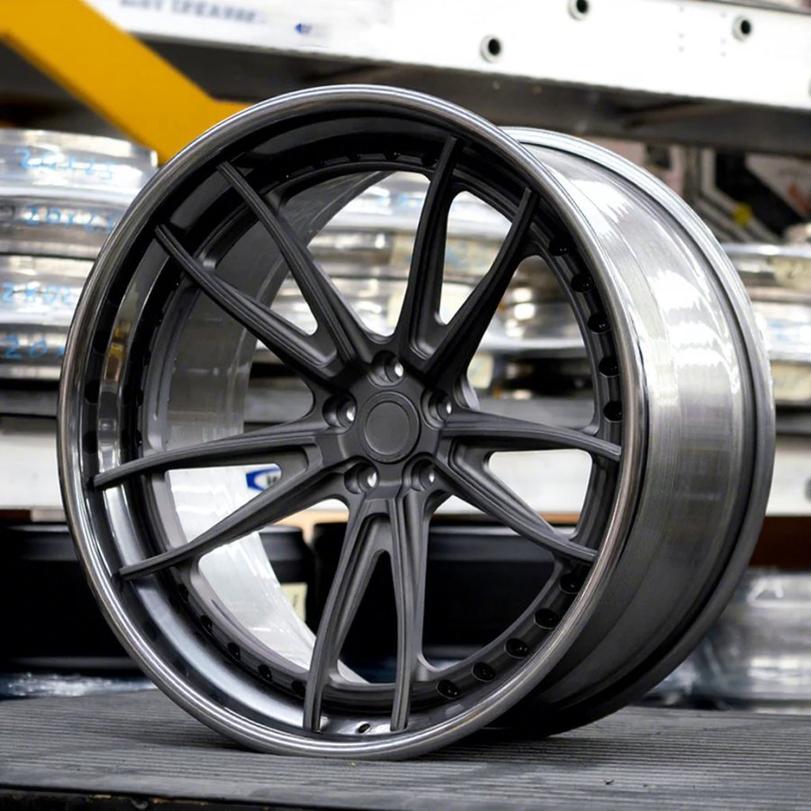 18-26 Inch Forged Wheels for BMW, Mercedes-Benz, Audi and Lexus - Vossen S17-06 3-Piece Deep Lip Brushed/Polished Alloy Rims