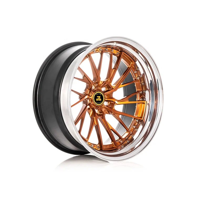 Wheels - Jiangzao Deep Lip 20x12 Wheels Gold 2 Pieces 3 Pieces Forged Wheel Blank Rims