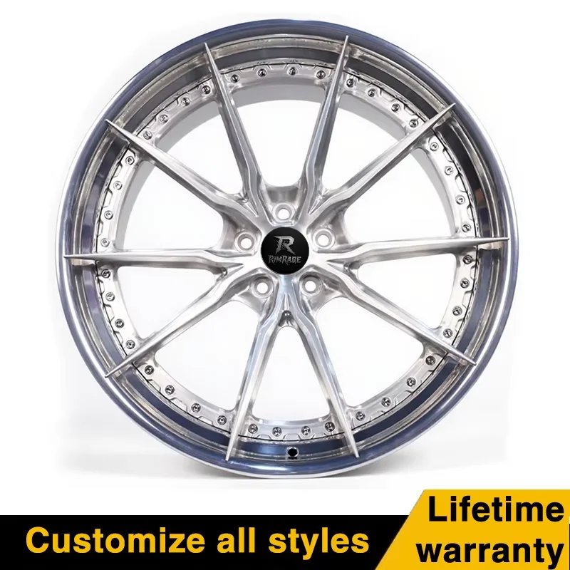 20 Inch Alloy Wheels - Custom Chrome 2-Piece Forged Aluminum 17 18 19 Wheel Rims 5x112 5x120 5x114.3 Wheel Rims