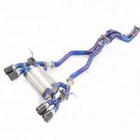Valvetronic Titanium Cat-Back Exhaust for BMW F80 M3, F82 M4 With Forged Carbon Fiber Tips - photo 1