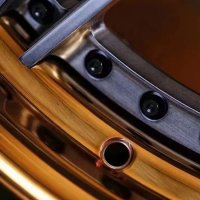 Wheel - 2 Piece Super Deep Dish Concave Brushed Bronze Polished Rim - photo 4